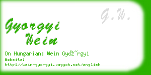 gyorgyi wein business card